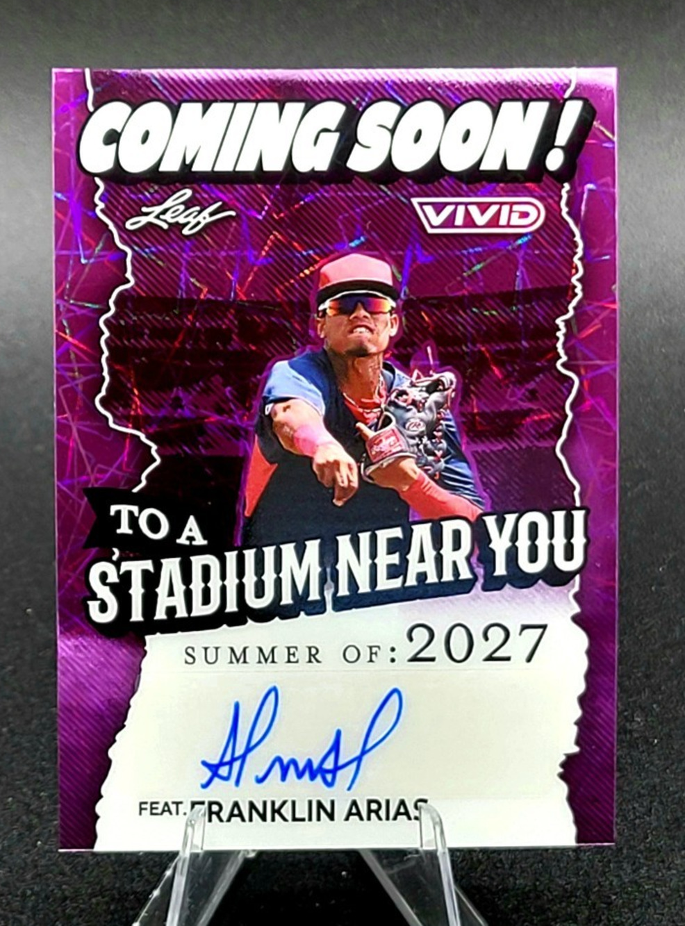 2025 Franklin Arias 3/7 Coming Soon Auto Boston Red Sox Top Prospect